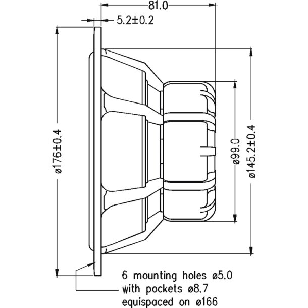 Seas E0008-08S - W14CY001 - Excel woofer