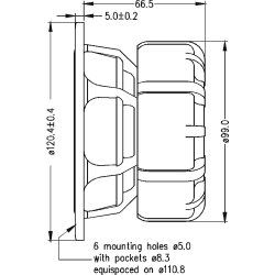 Seas E0021-08S - W12CY001 - Excel woofer