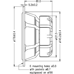 Seas E0042-08S - W18NX001 - Excel woofer