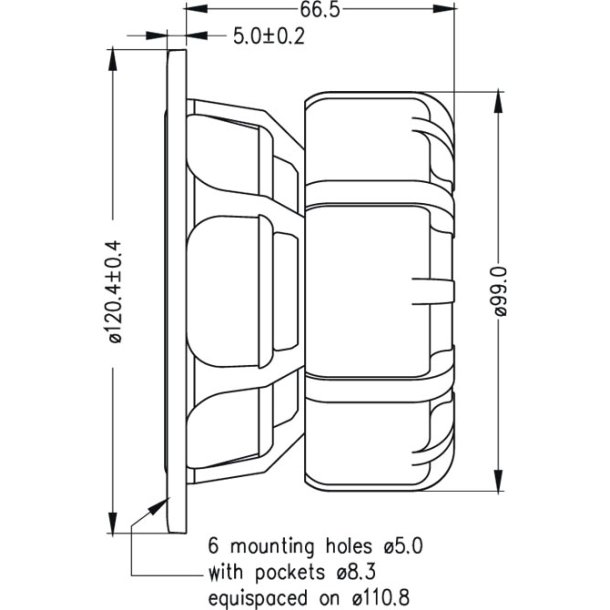 Seas L0021-04S - RM120 - Lotus midrange