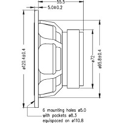Seas H1304-08 - MCA12RC - Prestige midrange
