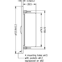 Seas H1210-06 - 27TDFC/TV - Prestige tweeter