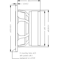 Seas H1152-08 - CA12RCY - Prestige woofer