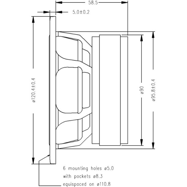 Seas H1152-08 - CA12RCY - Prestige woofer