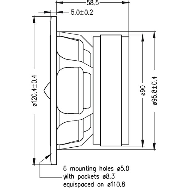 Seas H1207-08 - L12RCY/P - Prestige woofer