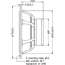 Seas H1217-08 - CA18RLY - Prestige woofer