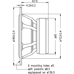 Seas H1455-08 - ER15RLY - Prestige woofer