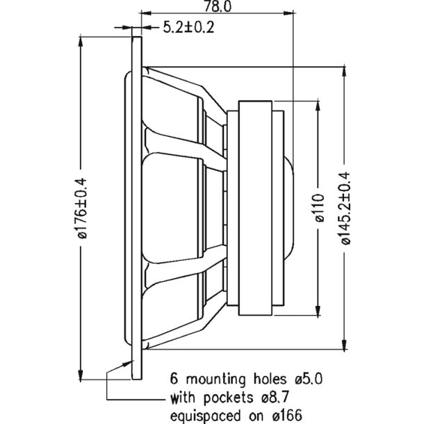 Seas H1456-08 - ER18RNX - Prestige woofer