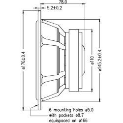 Seas H1571-08 - U18RNX/P - Prestige woofer