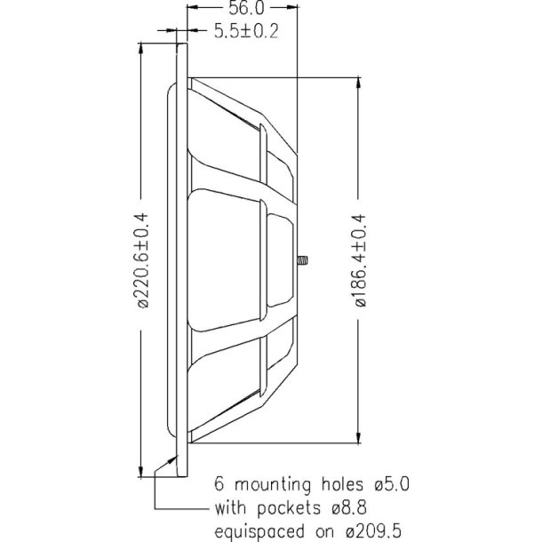 Seas H9945 - SP22R - Prestige Passive Radiator