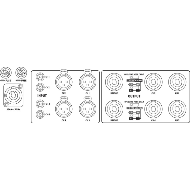 Digital effektforstrker STA-2000D