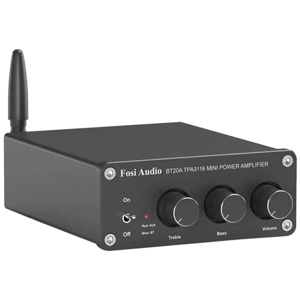 Fosi Audio BT20A Bluetooth 5.0 &amp; R/L forst�rker 2 x 100W