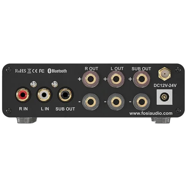 Fosi Audio BT30D Bluetooth Forst�rker 2.1 Kanal 2x50W