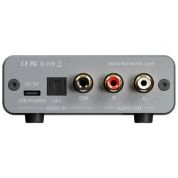 Fosi Audio K5PRO Gaming mini DAC-forst�rker til PS5/PC/MAC, USB-C/Optisk/Koaksial til 3,5 mm/RCA