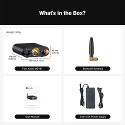 Fosi Audio MC101 Bluetooth stereo forst�rker 2x 100W - 4 Ohm