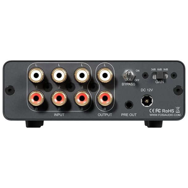 Fosi Audio P4 forforst�rker (3x RCA)