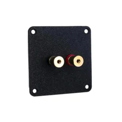 Jantzen Audio Terminalplade pulverlakeret med guld satin terminaler