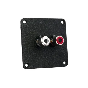 Jantzen Audio Terminalplade pulver lakeret med satin nickel terminaler