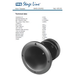     1" Horn Diskant 8 Ohm