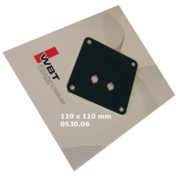  Mounting plate single wire black