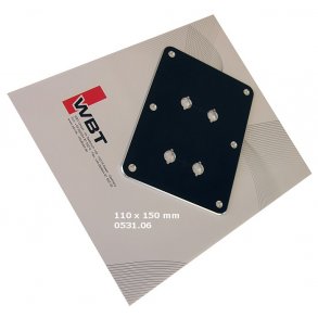  Mounting plate biwire black UDSOLGT